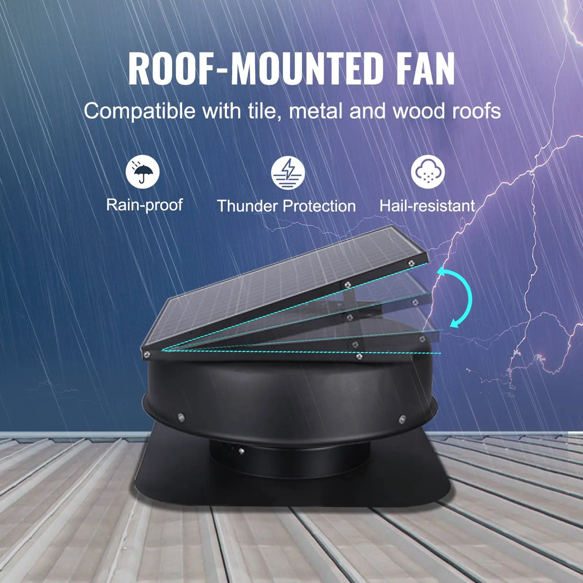 40W Solar Attic Fan