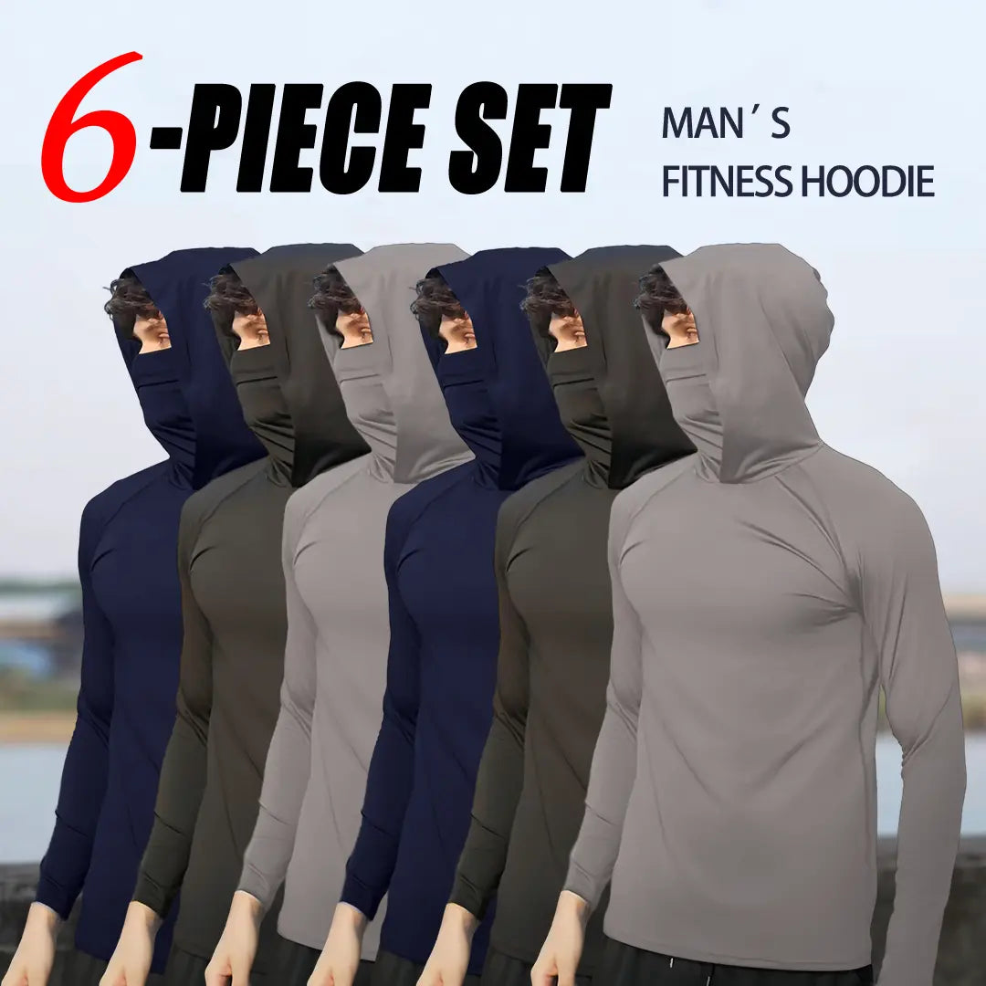 Men's Slim Fit Hoodie Pullover Set