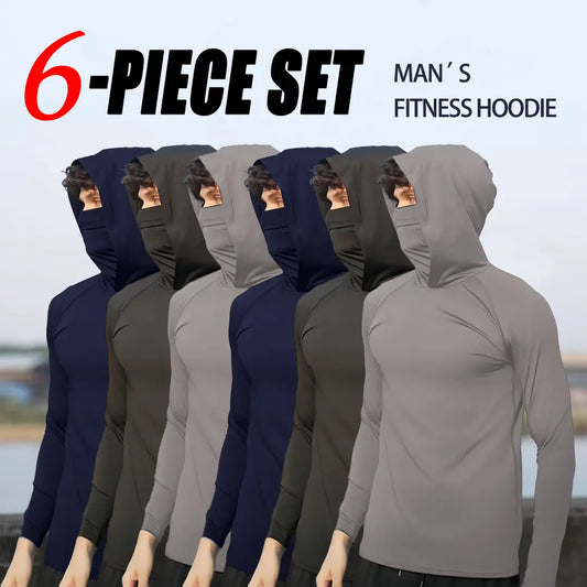 Men's Slim Fit Hoodie Pullover Set