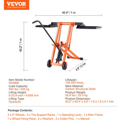 Hydraulic Lawn Mower Lift Jack