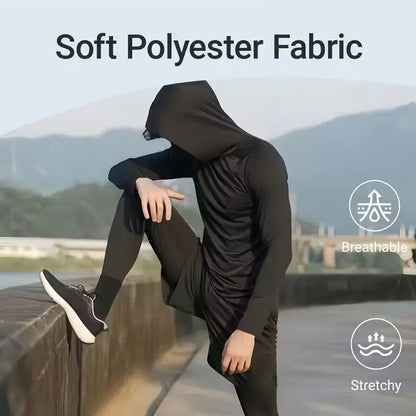 Men's Slim Fit Hoodie Pullover Set