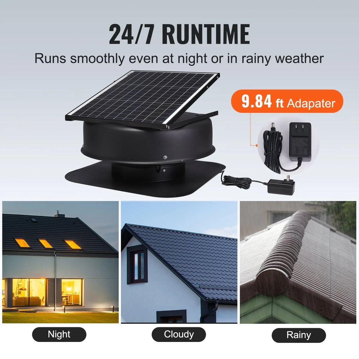 40W Solar Attic Fan