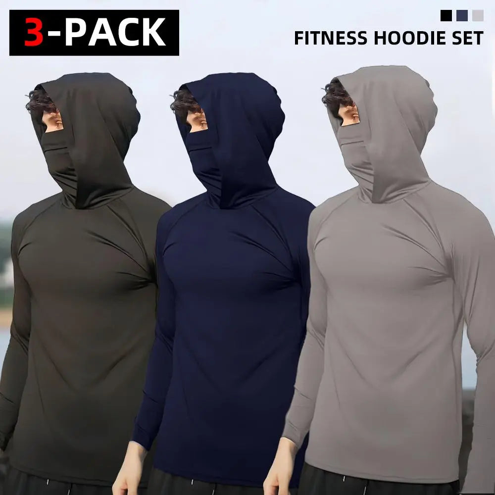 Men's Slim Fit Hoodie Pullover Set
