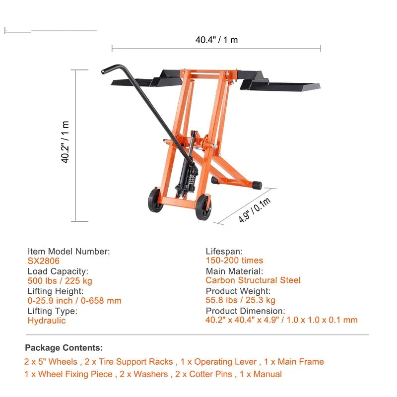 Hydraulic Lawn Mower Lift Jack