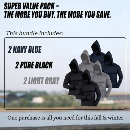 Men's Slim Fit Hoodie Pullover Set